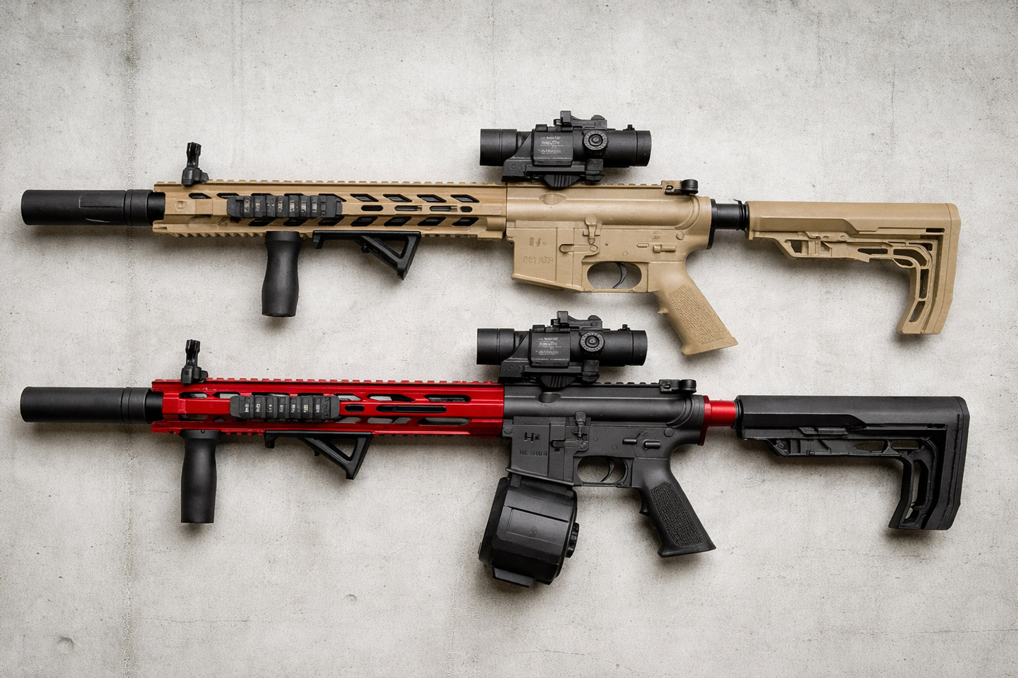 Double Pack M4 Sand & Red [2x10,000 Orbeez]