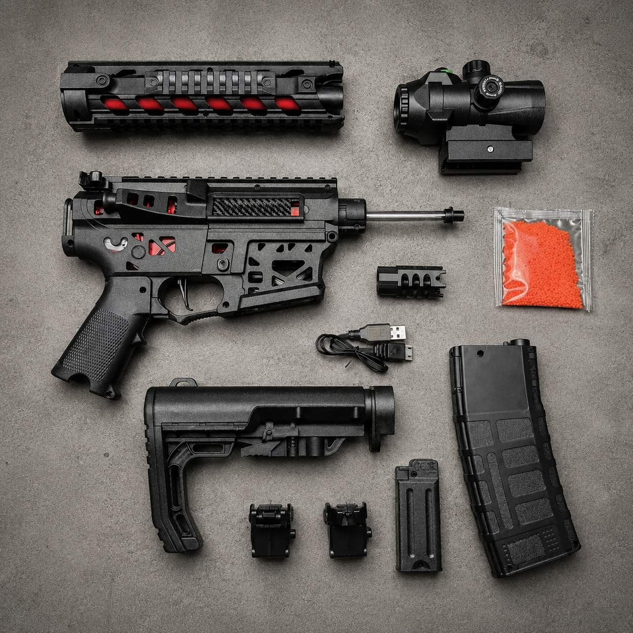 AR-15 GelBlaster [+10,000 Orbeez]